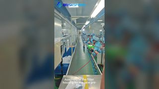 Lắp ráp vỏ bộ lọc cho bộ tiền lọc mới