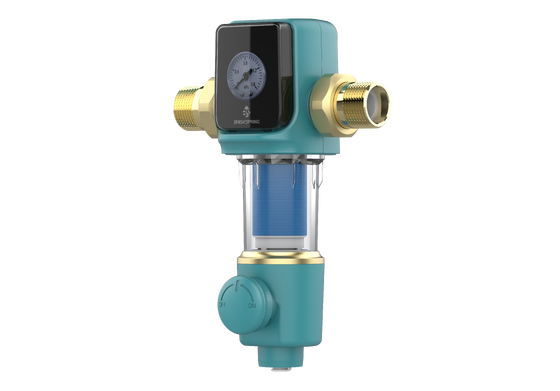 22 GPM Spin Down Sediment Filter với lọc 40μm và rửa ngược tự động cho lọc nước toàn nhà