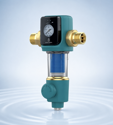 Bộ lọc nước tiền xử lý toàn bộ nhà tự động xả ngược bằng siphon BriskSpring SQ550B-BS 5 T/H với vật liệu MSAP+CASO3+KDF55