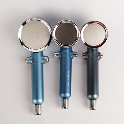 Đầu vòi hoa sen được lọc ba kênh áp suất cao Bộ lọc nước tắm màu xanh 6,2L / phút cho tóc