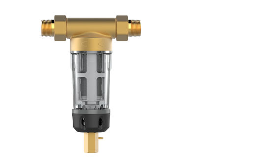 Bộ lọc trầm tích 1 inch 3/4 inch bằng đồng thau 100 Micron Bộ lọc nước trầm tích tự làm 1.6Mpa