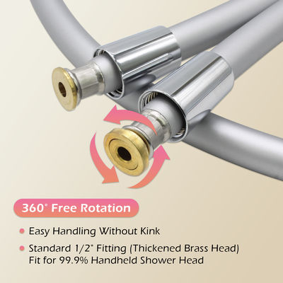 79 Inch Dây vòi sen linh hoạt cầm tay Anti Kink