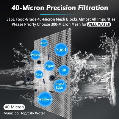 BriskSpring Spin-Down Sediment Pre-Filter cho toàn bộ ngôi nhà đơn giản tự cài đặt, không cần chuyên gia