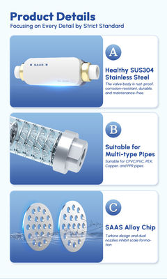 Bảo vệ bằng sáng chế SS304 Máy khử nhiệt nước điện tử cho nước cứng