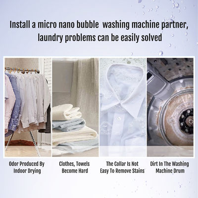 Vòi phun sủi bọt nano siêu nhỏ bằng đồng thau sáng bóng, bộ tạo bọt nano siêu nhỏ cho máy giặt