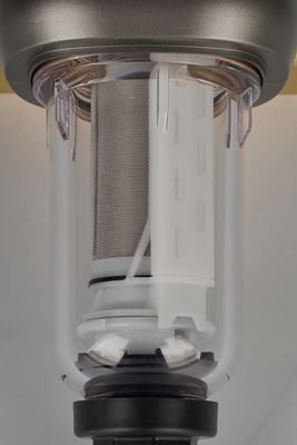 NSF Certified Clear Bottle Sunlight Protective Cover ABS Automatic Spin Down Water Pre Filter