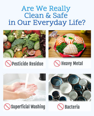 Đầu nối vòi xoay 360° tạo bọt khí nano siêu nhỏ với một trăm tỷ bọt khí trên mỗi lít và đường kính bọt 0.001-0.1 MM để làm sạch sâu hiệu quả cao