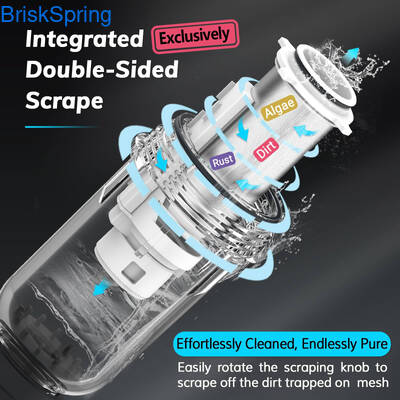 BPA miễn phí Spin Down lọc nước với 1 năm thời gian lọc 4T dòng chảy và 0.15-1.5MPa áp suất nước