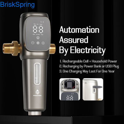 Bộ lọc trước rửa ngược tự động Bộ lọc trầm tích thông minh, bộ lọc trước dòng chảy cao cho nhà biệt thự, căn hộ và nước gia dụng