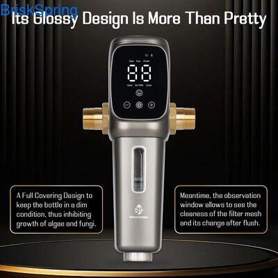 Bộ lọc trước rửa ngược tự động Bộ lọc trầm tích thông minh, bộ lọc trước dòng chảy cao cho nhà biệt thự, căn hộ và nước gia dụng