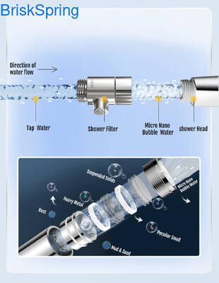 Máy tạo bọt khí siêu nhỏ với 100 tỷ bọt khí trên một lít, đường kính bọt 0.001-0.1 mm, giúp tiết kiệm 20% nước trong vòi sen