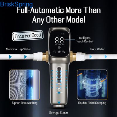 Toàn bộ nhà 316L Stainless Steel Mesh Pre Water Filter với Smart Touch Control 6T H Flow Rate