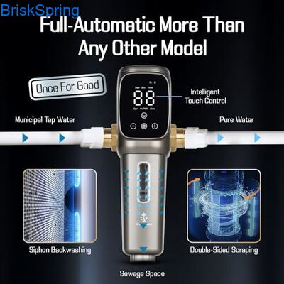 Bộ lọc trầm tích quay xuống hoàn toàn tự động có thể sử dụng lại 40 micron cho lọc nước toàn nhà