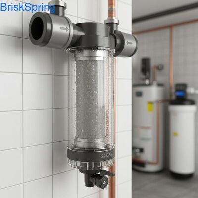 Máy lọc nước toàn nhà nhẹ với cấu trúc chống chặn thép không gỉ cấp độ thực phẩm và tốc độ dòng chảy 22 GPM