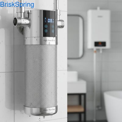 Dòng chảy cao 6T H 316L Stainless Steel Mesh Water Pre Filter cho toàn bộ ngôi nhà với điều khiển cảm ứng