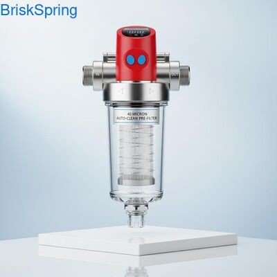 40 Micron Tự động hoàn toàn tái sử dụng Spin Down Water Pre Filter để loại bỏ trầm tích toàn nhà