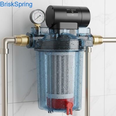 40 Micron Tự động hoàn toàn tái sử dụng Spin Down Water Pre Filter để loại bỏ trầm tích toàn nhà