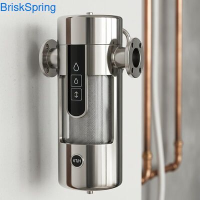 Dòng chảy cao 6T H 316L Stainless Steel Mesh Water Pre Filter cho toàn bộ ngôi nhà với điều khiển cảm ứng