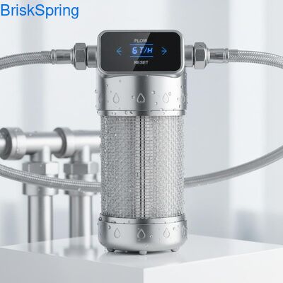 Dòng chảy cao 6T H 316L Stainless Steel Mesh Water Pre Filter cho toàn bộ ngôi nhà với điều khiển cảm ứng