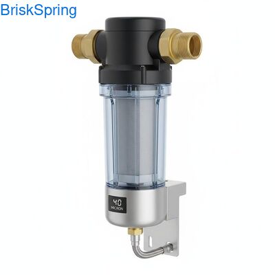 40 Micron Tự động hoàn toàn tái sử dụng Spin Down Water Pre Filter để loại bỏ trầm tích toàn nhà