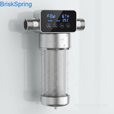 Dòng chảy cao 6T H 316L Stainless Steel Mesh Water Pre Filter cho toàn bộ ngôi nhà với điều khiển cảm ứng