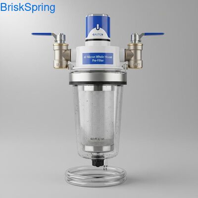 40 Micron Tự động hoàn toàn tái sử dụng Spin Down Water Pre Filter để loại bỏ trầm tích toàn nhà