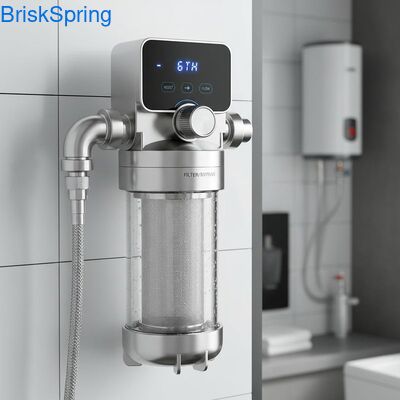 Dòng chảy cao 6T H 316L Stainless Steel Mesh Water Pre Filter cho toàn bộ ngôi nhà với điều khiển cảm ứng