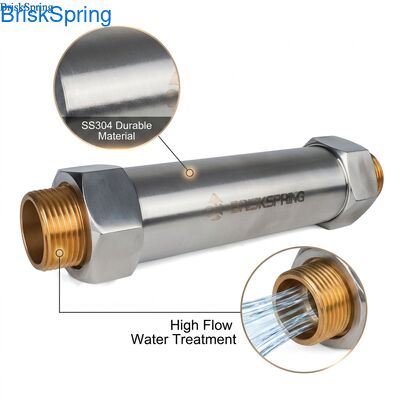 Máy khử cặn nước 1" cho toàn bộ ngôi nhà, Lưu lượng 1-2 Tấn/Giờ, Vật liệu SS304