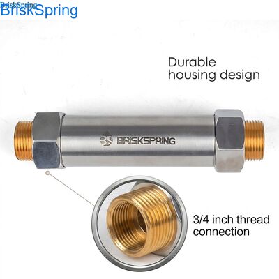Thiết bị khử cặn nước nhỏ gọn DN25 với ren 3/4", Vỏ thép không gỉ