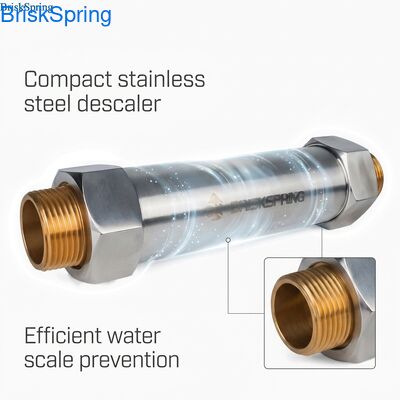 Thiết bị khử cặn nước nhỏ gọn DN25 với ren 3/4", Vỏ thép không gỉ