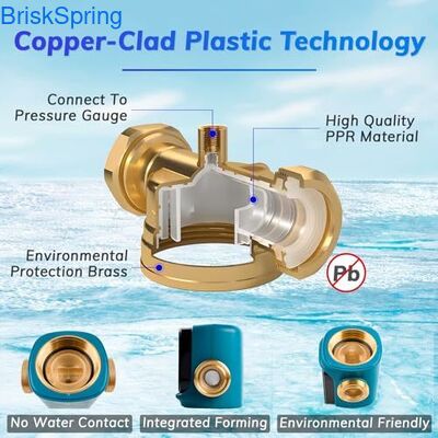 Bộ lọc nước trầm tích toàn nhà với bộ lọc trước có thể sử dụng nhiều lần 40 & 300 micron