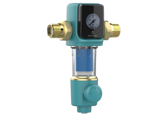 22 GPM Spin Down Sediment Filter với lọc 40μm và rửa ngược tự động cho lọc nước toàn nhà