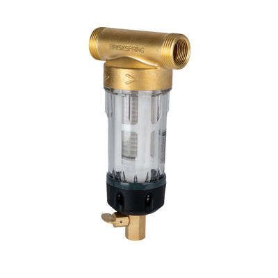 Toàn bộ nhà Spin Down Sediment Water Pre Filter với 40 Micron Filtration Thiết kế tái sử dụng và lớp thực phẩm SS316L Mesh