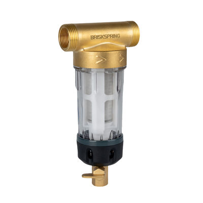 Toàn bộ nhà Spin Down Sediment Water Pre Filter với 40 Micron Filtration Thiết kế tái sử dụng và lớp thực phẩm SS316L Mesh