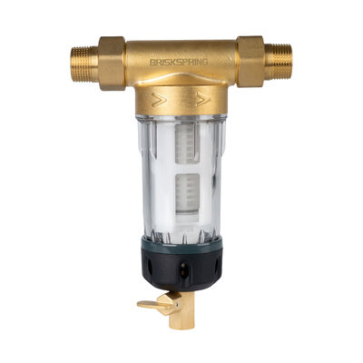 Toàn bộ nhà Spin Down Sediment Water Pre Filter với 40 Micron Filtration Thiết kế tái sử dụng và lớp thực phẩm SS316L Mesh