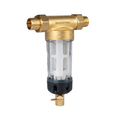 Toàn bộ nhà Spin Down Sediment Water Pre Filter với 40 Micron Filtration Thiết kế tái sử dụng và lớp thực phẩm SS316L Mesh