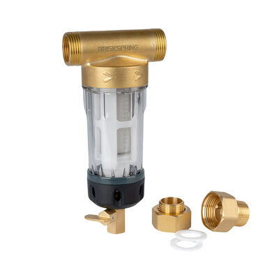 Toàn bộ nhà Spin Down Sediment Water Pre Filter với 40 Micron Filtration Thiết kế tái sử dụng và lớp thực phẩm SS316L Mesh