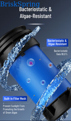 7 T/H High Flow 40 Micron Water Pre Filter with 360 Degree Swivel Installation for Whole House Sediment Pre Filter