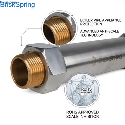 Hệ thống khử cặn nước không muối, Bộ điều hòa nước chống cặn cho nồi hơi, đường ống và thiết bị, Đạt chuẩn RoHS 0.15MPa