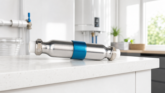 Máy khử nhiệt nước không muối với thiết kế Inline nhỏ gọn để kiểm soát quy mô toàn nhà - Không cần điện