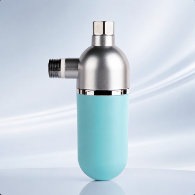 BriskSpring T5-M3-BS 1/2 Inch Water Scale Inhibitor với hộp mực thay thế và lọc đa giai đoạn để lắp đặt điểm cuối nhỏ gọn