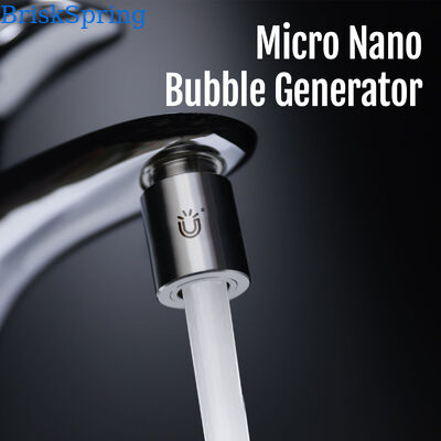 1440° Multi-Joint Rotation Micro Nano Bubble Faucet Aerator với 1,09 × 108 ± 1,65 × 107 hạt/ml Bubble Concentration và H59-1 Brass + SUS304 Stainless Steel Construction