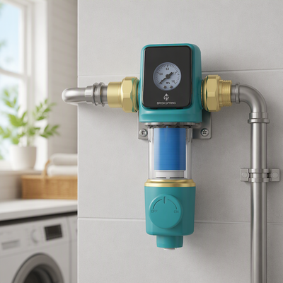 Bộ lọc nước toàn nhà với 40 Micron Filtration Manual Backwash và Tốc độ dòng chảy 22 GPM
