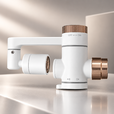 Rose Gold Micro Nano Bubble Faucet Filter với ổ cắm xoay 360 ° và hộp đạn thay thế